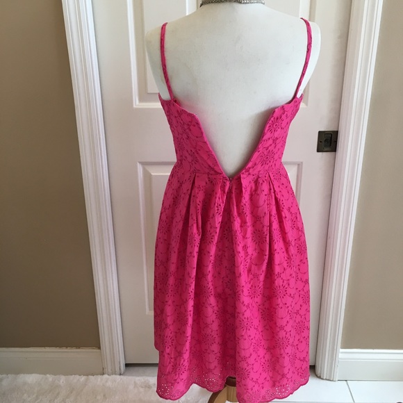 Lilly Pulitzer vintage pink cotton eyelet dress, 4 - Picture 3 of 4